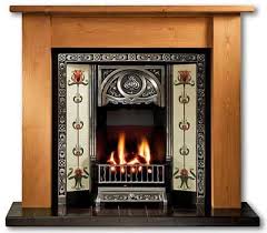 Cast Iron Fireplace Insert With Tiles