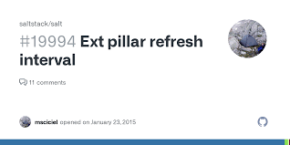 Ext pillar refresh interval · Issue #19994 · saltstack/salt · GitHub
