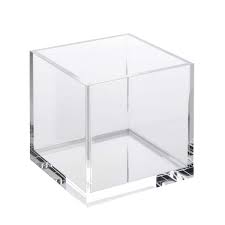 acrylic cube cosmetic organizer for