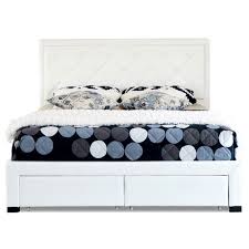 faux leather bed frame with storage