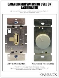 can a dimmer switch be used on a