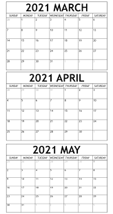 Calendar 2021 calendar 2022 monthly calendar pdf calendar add events calendar creator adv. March April May 2021 Calendar Printable Template Pdf Word Excel