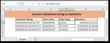 excel formula convert datetime string