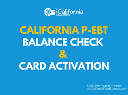 california p ebt balance and how to