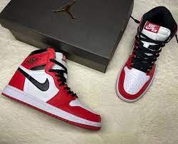 red air jordan retro 1 sports shoes
