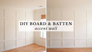 board and batten accent wall diy