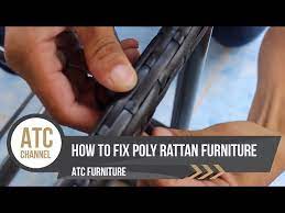 how to fix poly rattan furniture