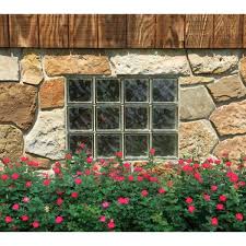 Redi2set Wavy Glass 21 25 In X 32 75 In Frameless Replacement Glass Block Window In Clear S2234dc