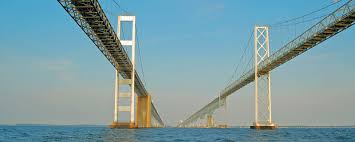 the chesapeake bay bridge connecting