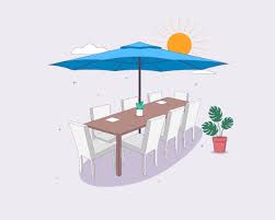 9 Feet Outdoor Patio Umbrellas