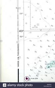 Scale And Latitude On A Nautical Chart Stock Photo 27890518