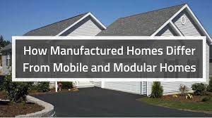 manufactured homes differ from mobile