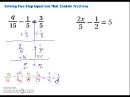 solving two step and multi step