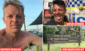 Darwin masturbator Gary Chisholm has sentence for playing with himself a  beach QUADRUPLED | Daily Mail Online