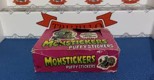 monstickers puffy stickers box sealed