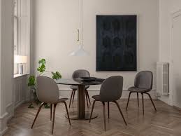 Chairs can be used in the dining room, kitchen room, living room, guest room, vacation house as a reading chair, tea corner chair or desk chair,etc. Gubi Beetle Fully Upholstered Dining Chair Wood Legs By Gamfratesi Chaplins