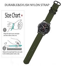 Nylon Woven Watch Band Strap Wristband For Samsung Gear S3 Classic S3 Frontier