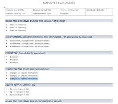 Performance Evaluation Template Performance Evaluation Sheet