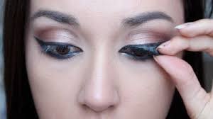 arabian smokey blue eye makeup how to
