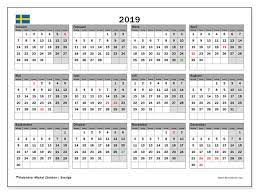 Kalender/almanacka för 2021 online med helgdagar, händelser m.m. Kalender 2019 Sverige Michel Zbinden Sv