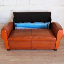 art deco club sofa bed mid century