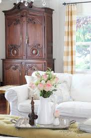 White Slipcovers French Country Cottage
