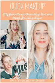 quick makeup tips and tricks for busy