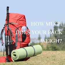 a backpack weigh for hiking