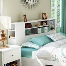queen bed frame with bookshelf hot