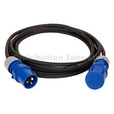 Image result for ip44 16a pce commando blue plug socket extension cable