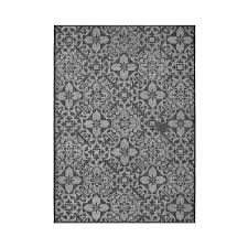 indoor outdoor tile rug grey