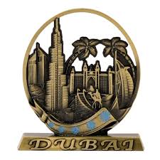 Buy Online Dubai City Design Metal Showpiece in UAE | Dragonmart.ae gambar png