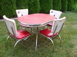 vintage 1950's kitchen table & chairs