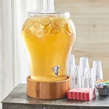 Acopa 5 Gallon Curved Glass Beverage