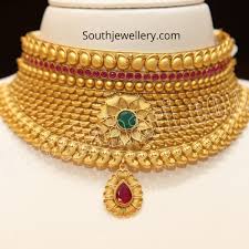 latest antique gold choker collection