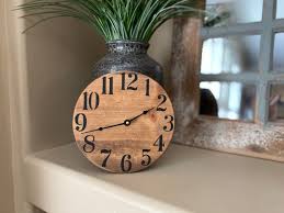 10 Inch Farmhouse Clock Small Rustic