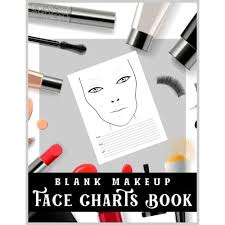 blank makeup face charts book blank