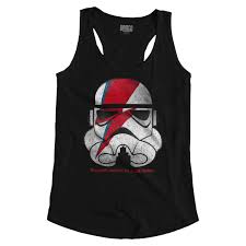 Details About David Bowie Stormtrooper Ground Control Vader Womens Racerback Tank Top