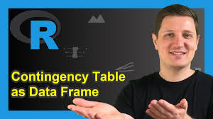 convert table to data frame in r