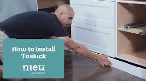how to install toekick in your kitchen