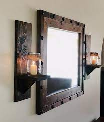 Rustic Candle Holder Rustic Wall Sconce