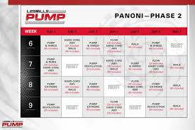 les mills pump workout calendar
