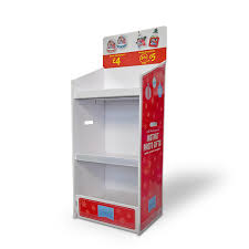 pop up cardboard display shelves