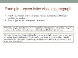 Cover Letter Closing Statement Example Cover Letter Closing Statements  inside Closing A Cover Letter