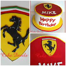 I need to make a ferrari topper (sports car and not f1) for a two tiered cake and although i have a perfect vision in my head of how i would like it to turn out this will. Auto Car Hood Emblem Fondant Cake Topper Handmade Edible Ferrari Cake Topper Horse On Shield Birthday Cake Fondant Topper