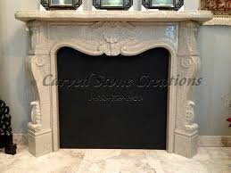 french country fire place surround