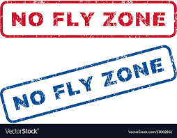 no fly zone rubber sts royalty free