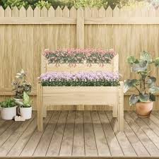 Raised Garden Bed Wooden Planter Box