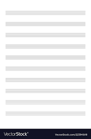 blank sheet for the notation