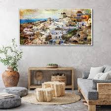 Sea City Cityscape Canvas Wall Art